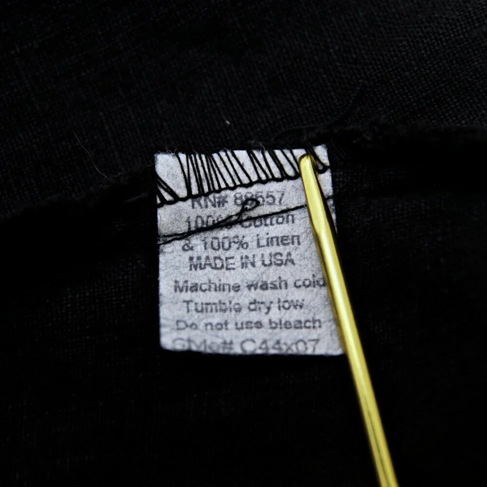 Fenini Linen Lightweight Blazer Black Women L - Picture 10 of 11